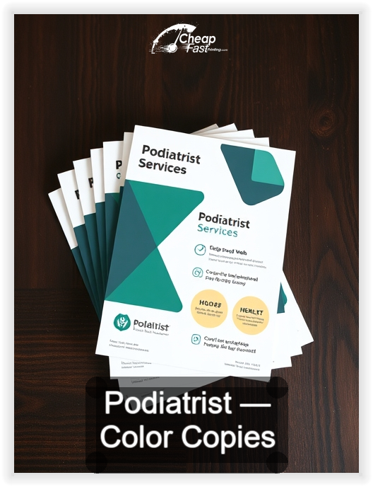 Podiatrist business card design sample