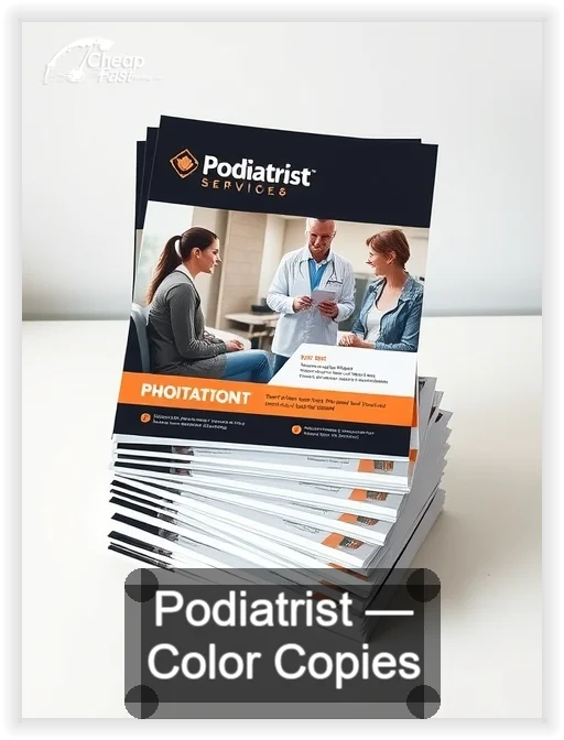 Podiatrist business card design sample
