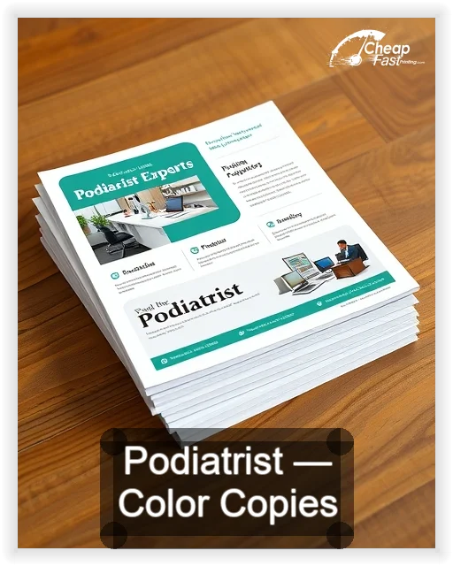 Podiatrist business card design sample