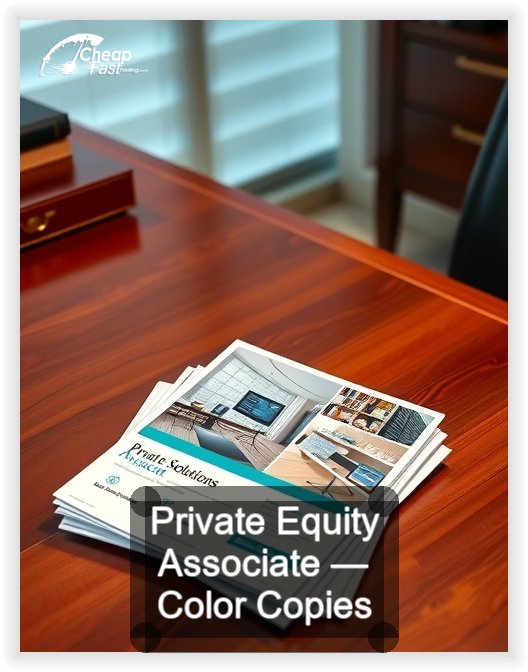 Private Equity Associate business card design sample