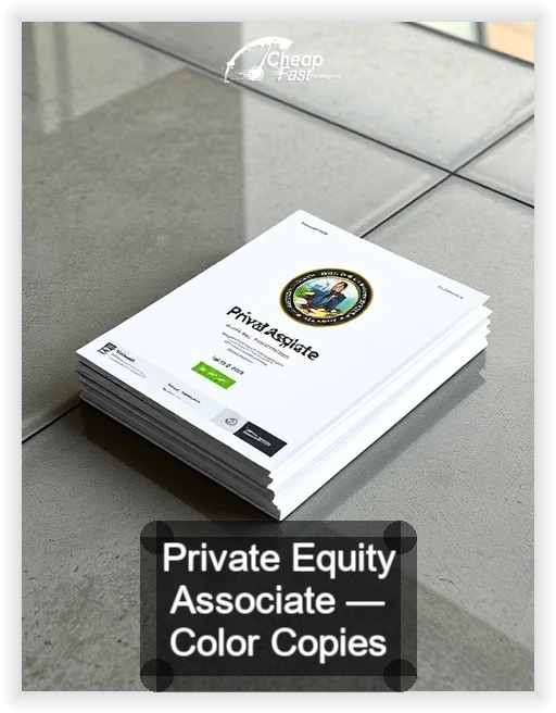 Private Equity Associate business card design sample