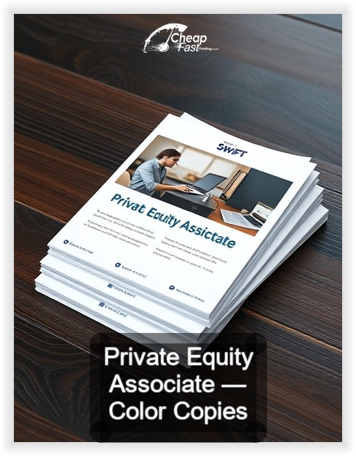Private Equity Associate business card design sample