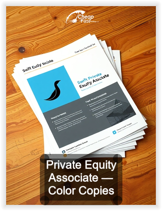 Private Equity Associate business card design sample