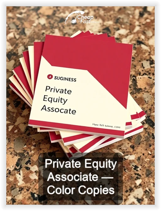 Private Equity Associate business card design sample