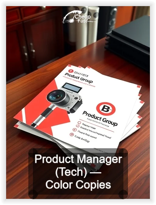 Product Manager Tech business card design sample
