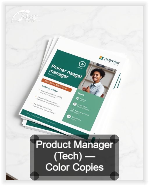 Product Manager Tech business card design sample