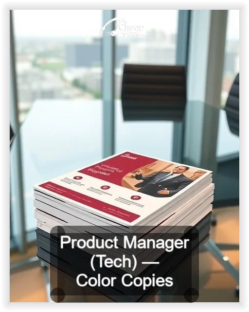 Product Manager Tech business card design sample
