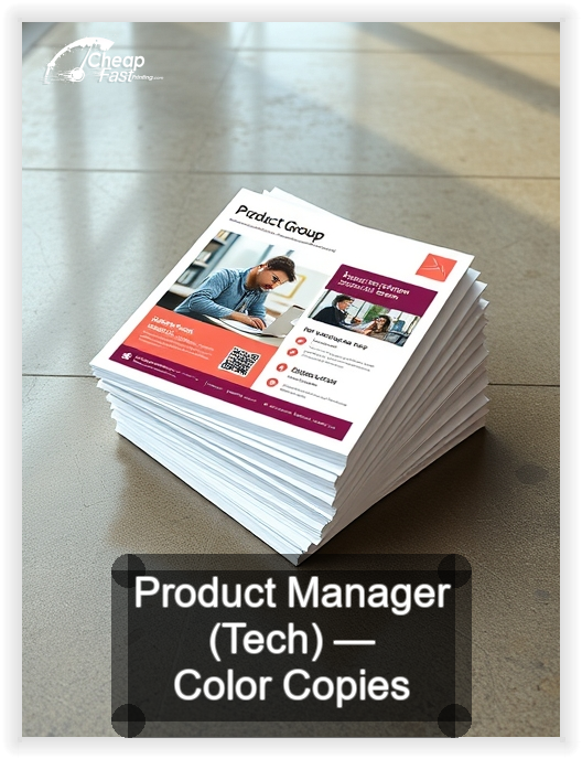 Product Manager Tech business card design sample