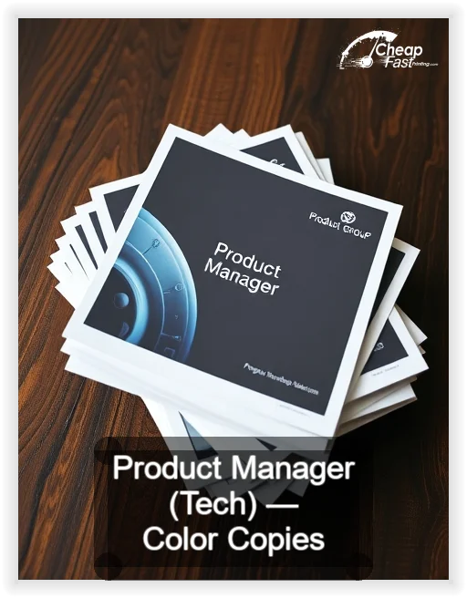 Product Manager Tech business card design sample