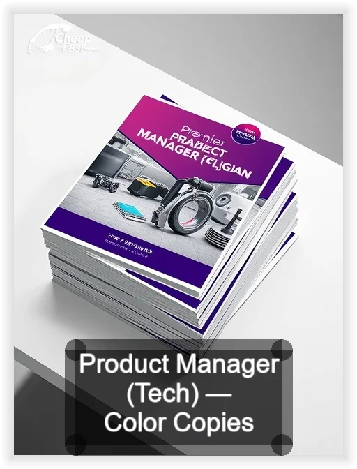 Product Manager Tech business card design sample