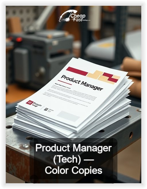 Product Manager Tech business card design sample