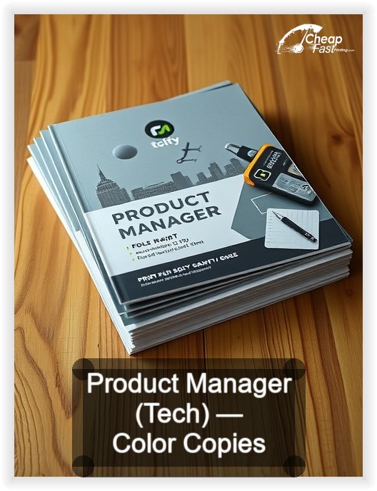 Product Manager Tech business card design sample
