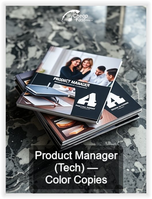 Product Manager Tech business card design sample