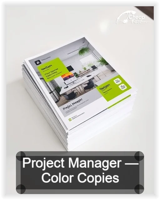 Project Manager business card design sample