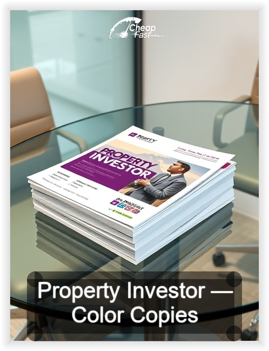 Property Investor business card design sample