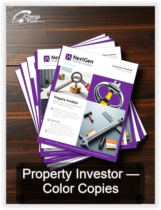 Property Investor business card design sample