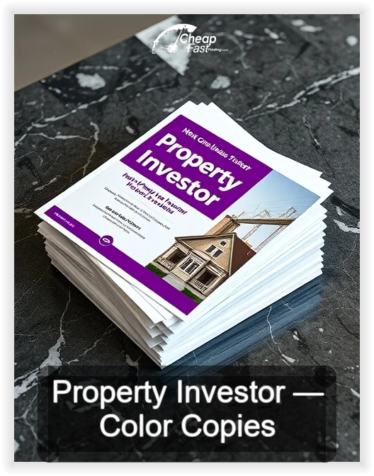 Property Investor business card design sample