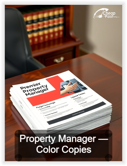 Property Manager business card design sample
