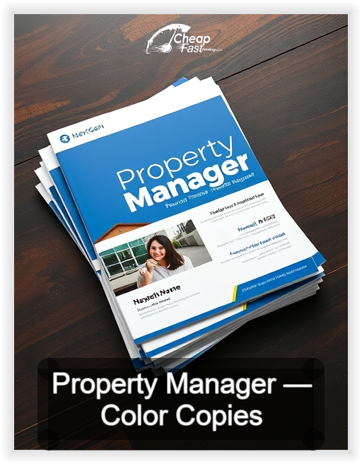 Property Manager business card design sample
