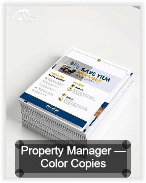 Property Manager business card design sample