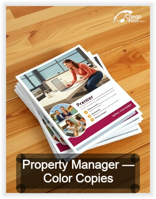 Property Manager business card design sample