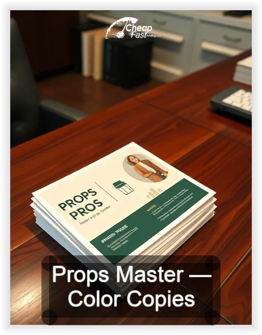 Props Master business card design sample