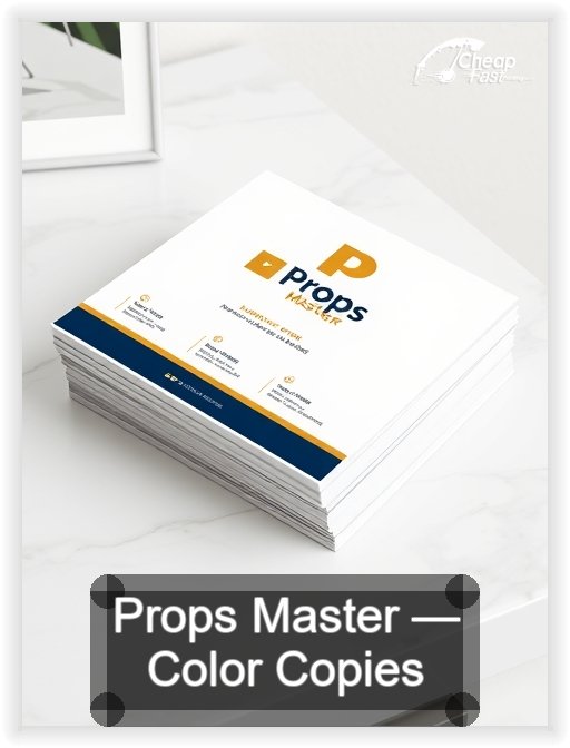 Props Master business card design sample