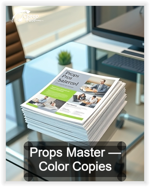 Props Master business card design sample
