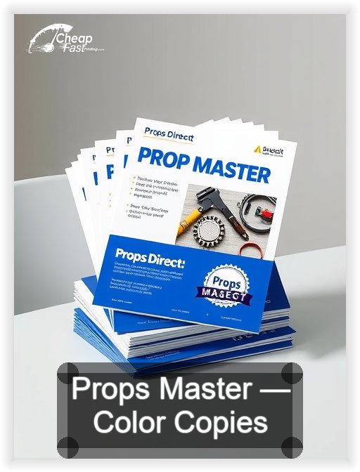 Props Master business card design sample