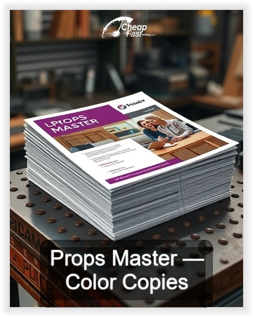 Props Master business card design sample