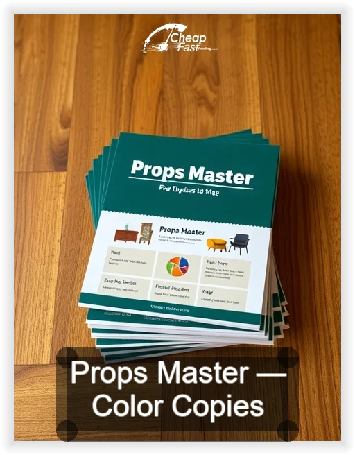 Props Master business card design sample