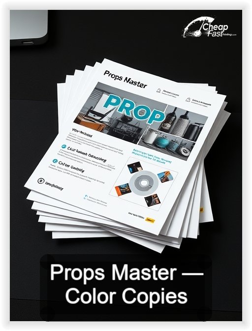 Props Master business card design sample