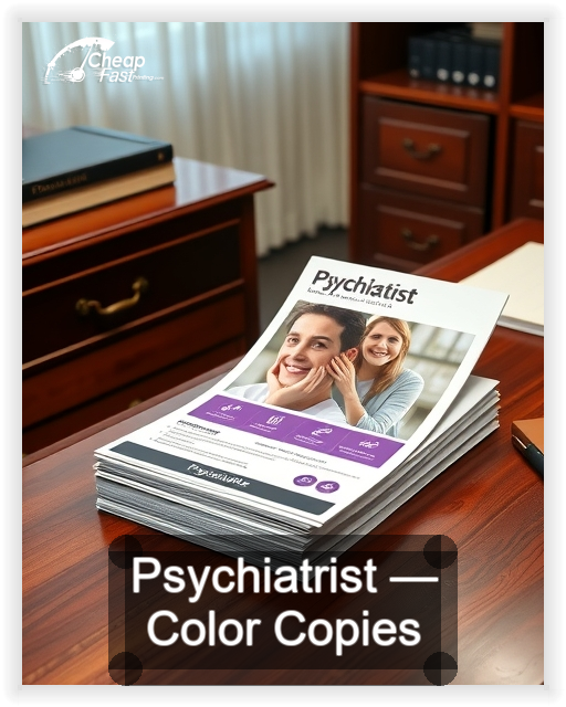 Psychiatrist business card design sample