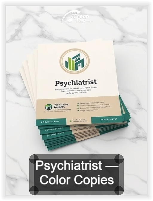 Psychiatrist business card design sample