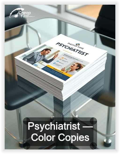 Psychiatrist business card design sample