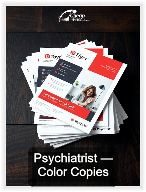 Psychiatrist business card design sample