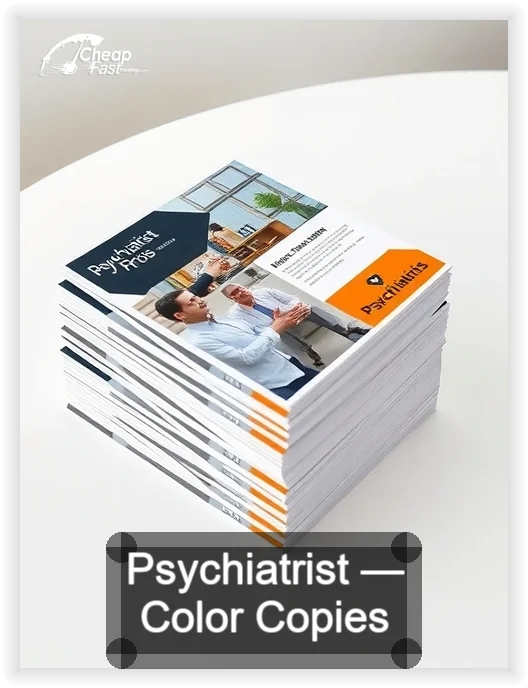 Psychiatrist business card design sample