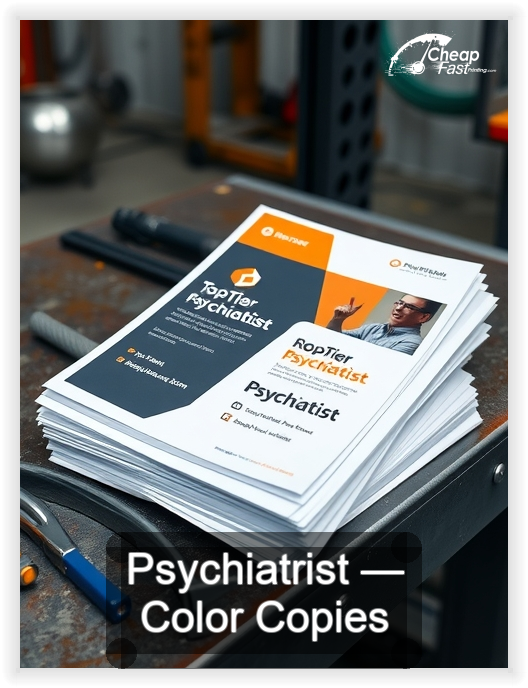 Psychiatrist business card design sample