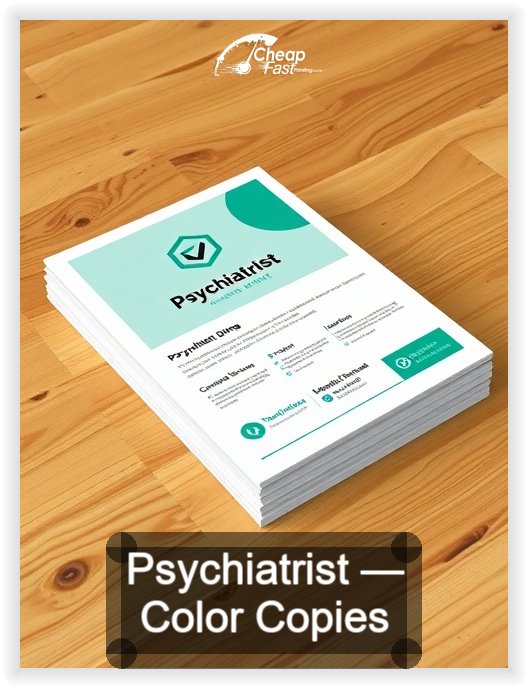 Psychiatrist business card design sample