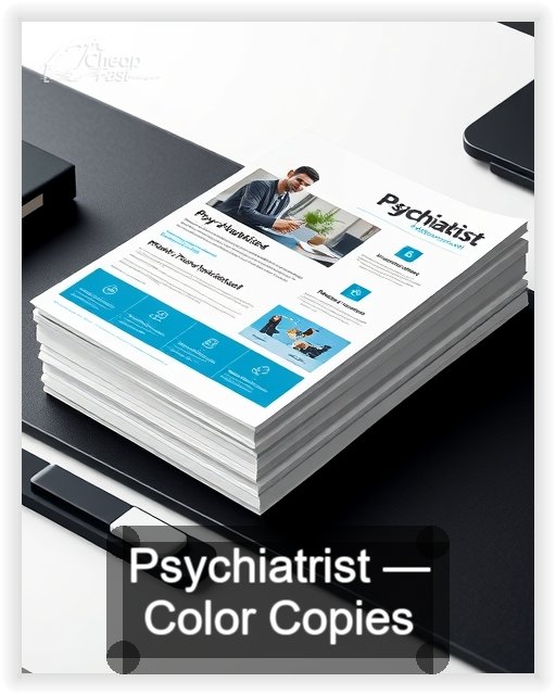 Psychiatrist business card design sample