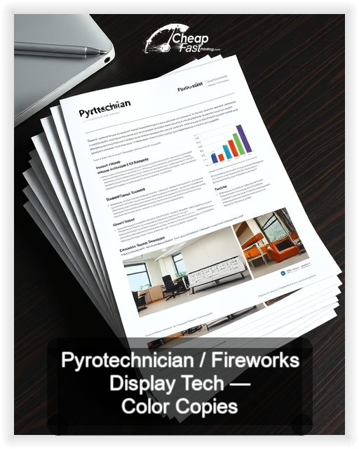 Pyrotechnician Fireworks Display Tech business card design sample