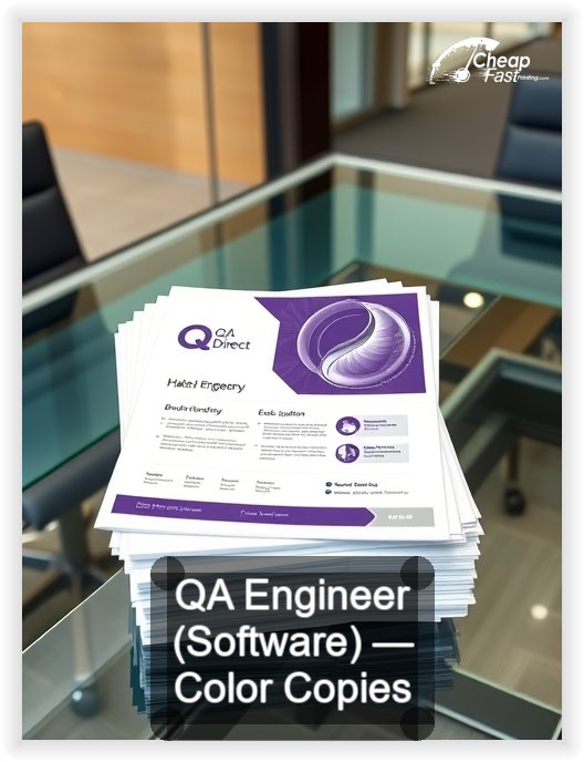 Qa Engineer Software business card design sample