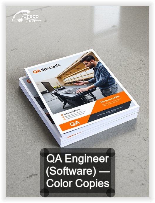 Qa Engineer Software business card design sample