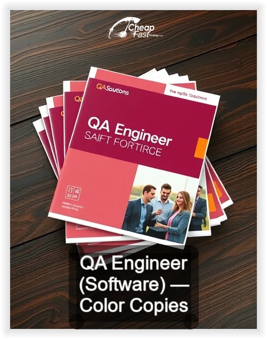 Qa Engineer Software business card design sample