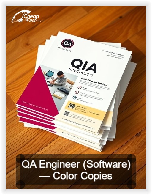Qa Engineer Software business card design sample