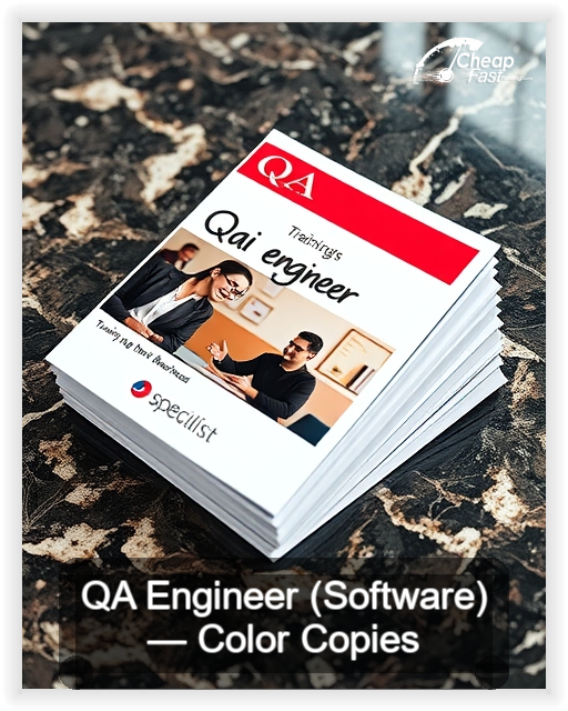 Qa Engineer Software business card design sample