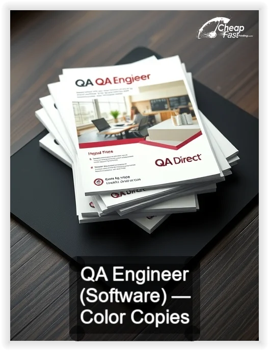 Qa Engineer Software business card design sample