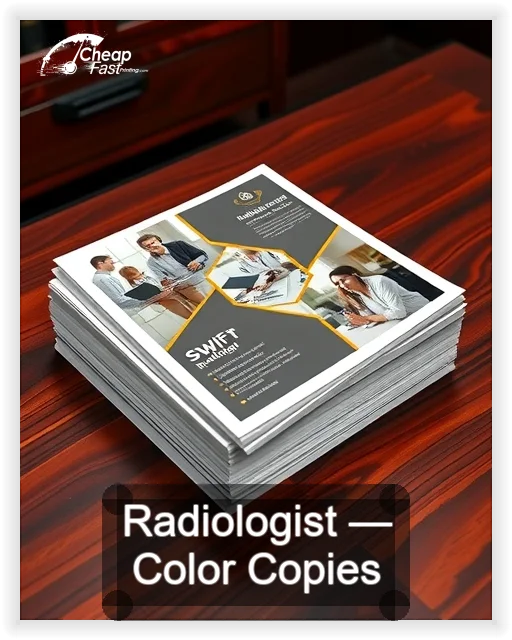 Radiologist business card design sample