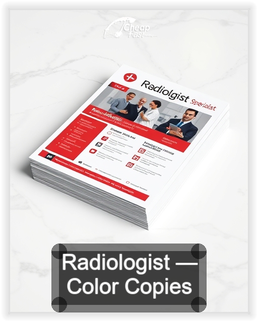 Radiologist business card design sample