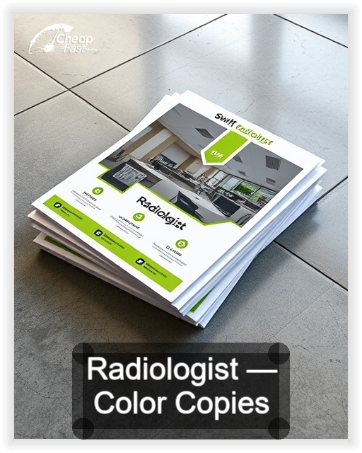Radiologist business card design sample